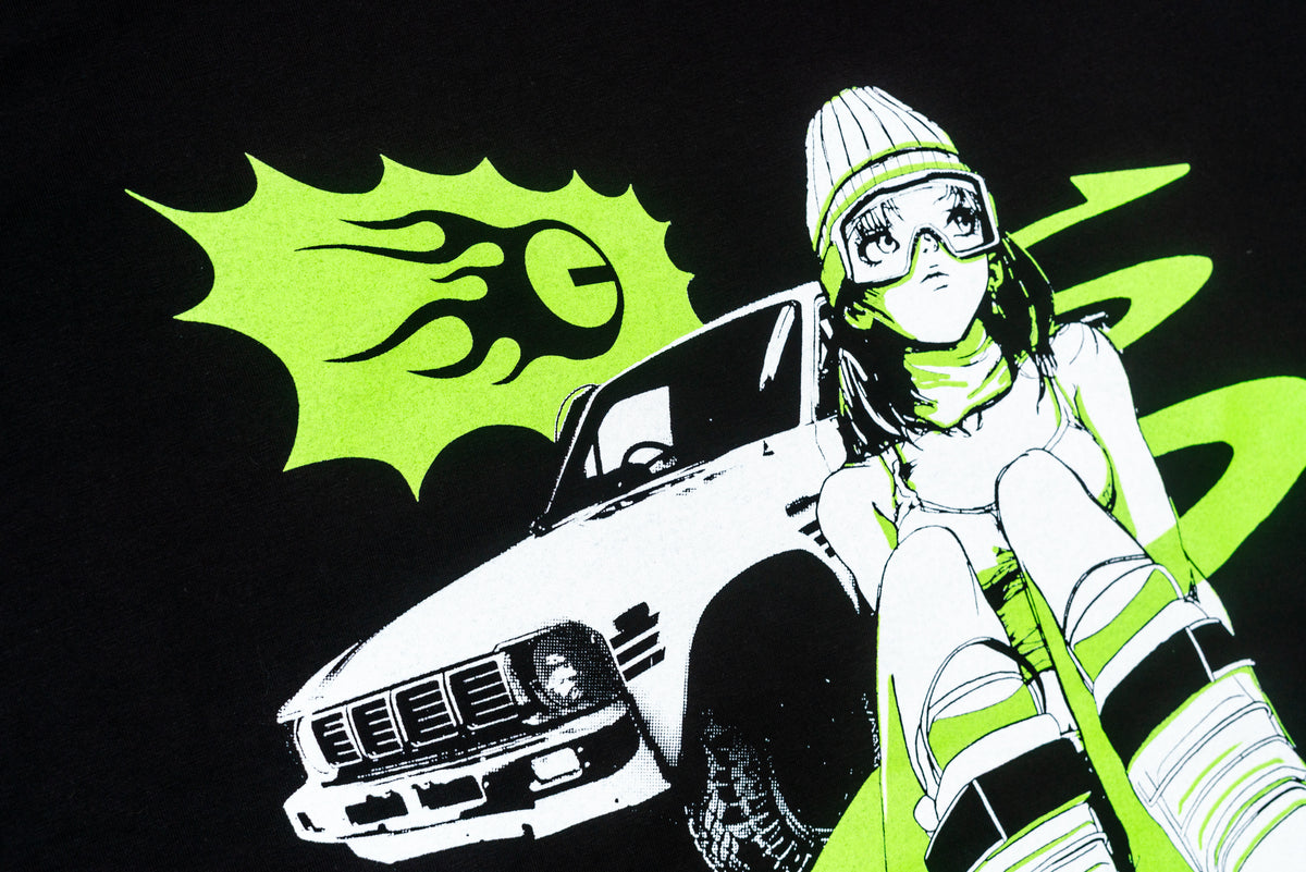 Anime Yota Girl (Green/Black) - Oversize T-Shirt