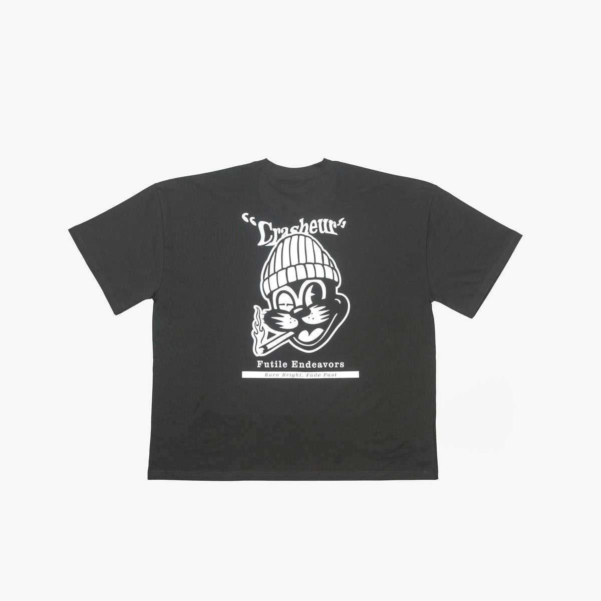 Kitty Smokes (Coal) - Oversize T-Shirt