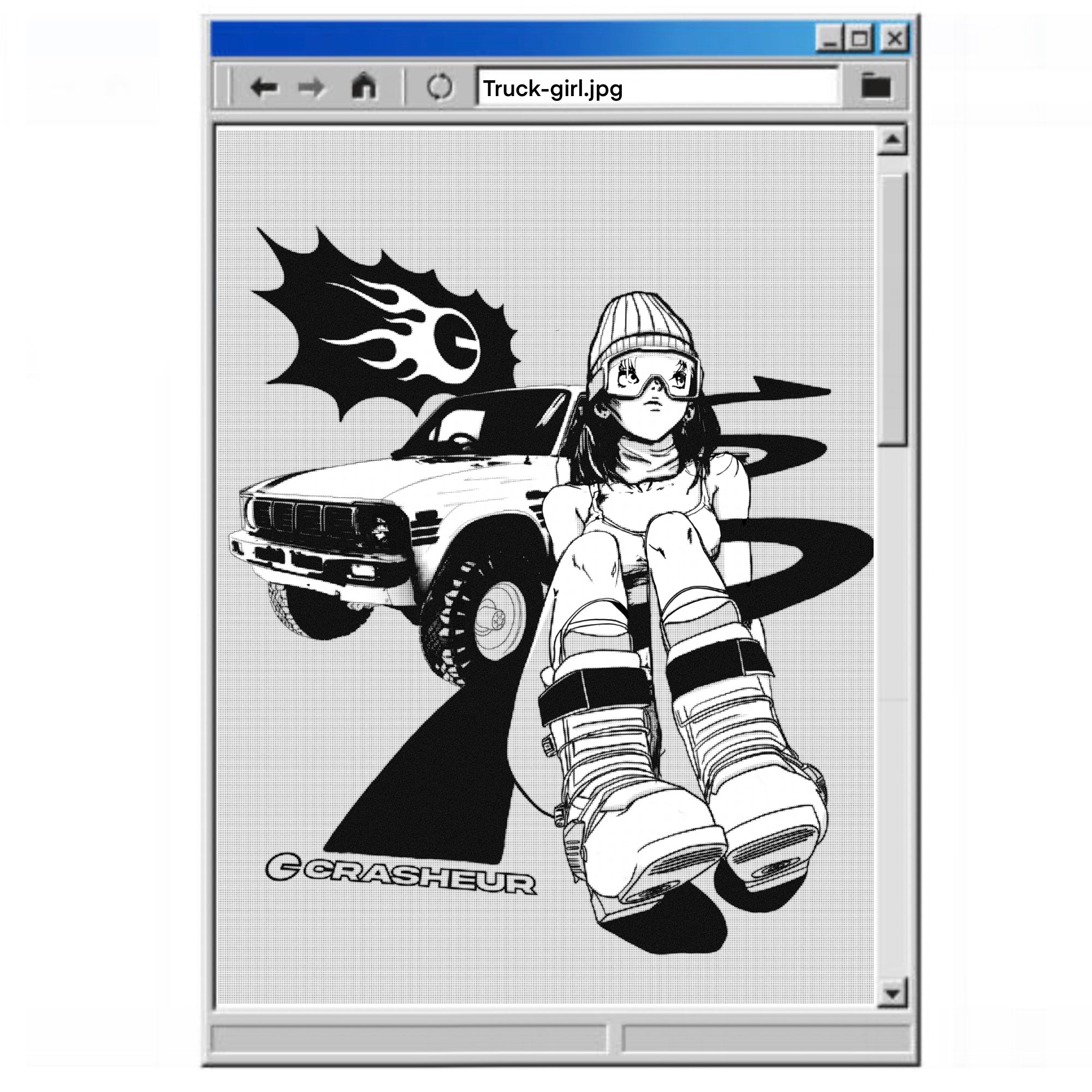 Print Yourself - Anime Truck Girl